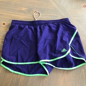 Purple Adidas unlined shorts